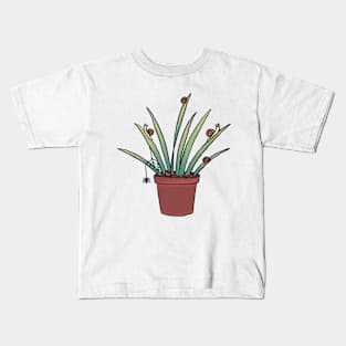Plant with snails Kids T-Shirt
